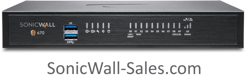 TZ670 High Availability (HA) Unit | SonicWall-Sales.com