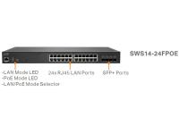 SonicWall Switch SWS14-24FPoE with Wireless Network Management and Support (1 Year)