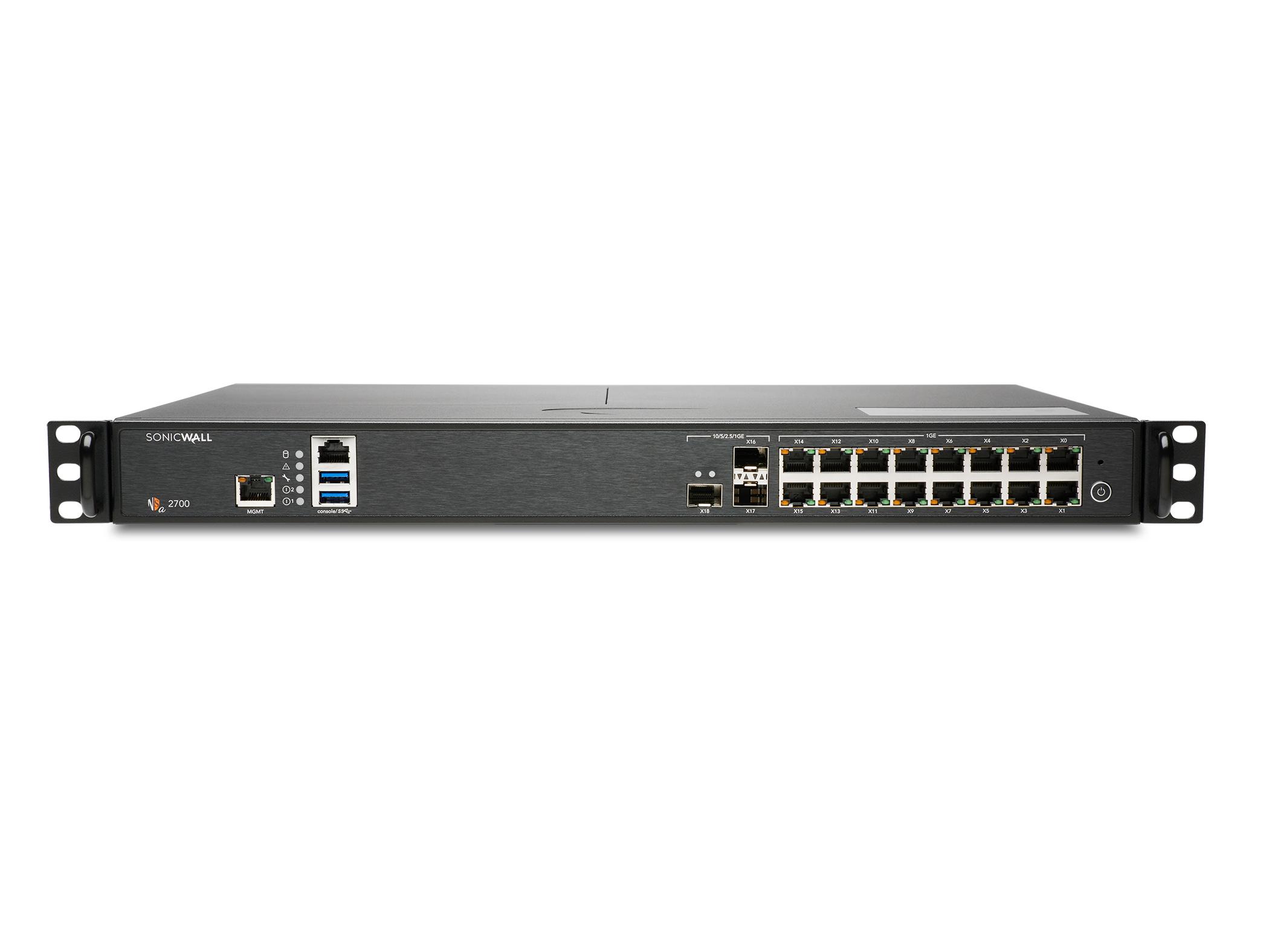SonicWall NSa 2700 Secure Upgrade Plus-Essential Edtn 3 Yrs