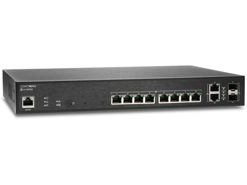 SonicWall Switch SWS12-10FPOE - switch - 12 ports - managed